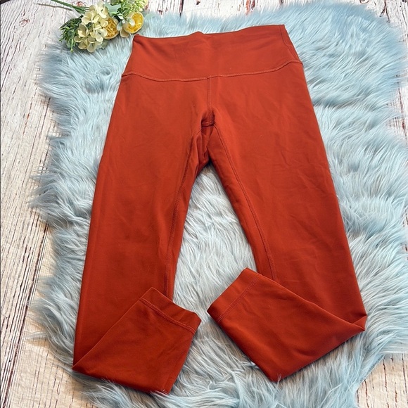 Lululemon Wunder Train Everlux High Rise Leggings in Aztec Brick sz 6 - Picture 1 of 8